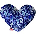 Mirage Pet Products Blue Seashells Canvas Heart Dog Toy 8 in. 1254-CTYHT8